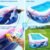 PISCINA INFLABLE FAMILIAR — AZUL CON ROSA