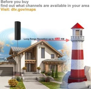 ANTENA POTENTE  DE TV PARA INTERIORES Y EXTERIORES
