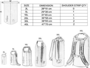 BOLSA IMPERMEABLE 20LTS